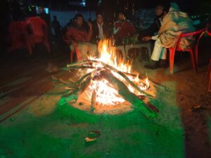 Ganga Beach Camp Bonfire